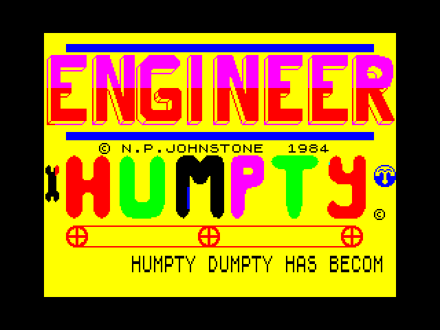 Engineer Humpty — ZX SPECTRUM GAME ИГРА