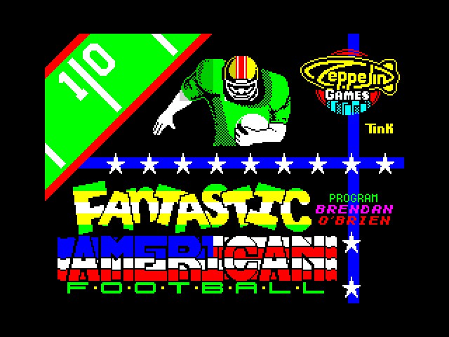 Fantastic American Football — ZX SPECTRUM GAME ИГРА