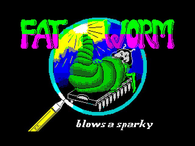 Fat Worm Blows a Sparky — ZX SPECTRUM GAME ИГРА
