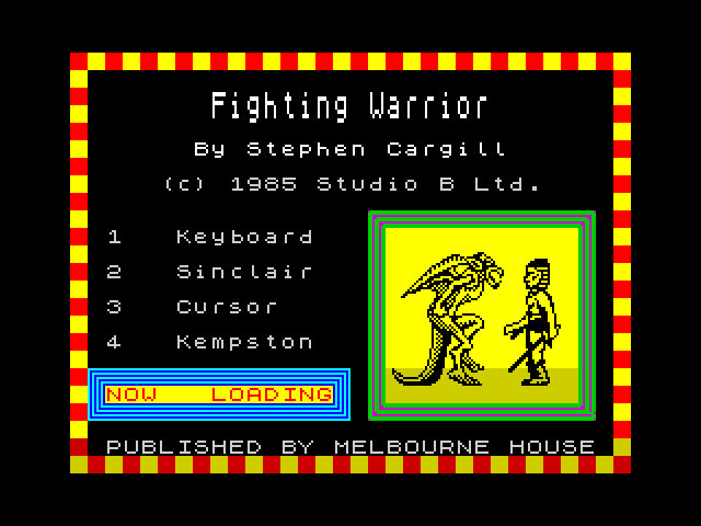 Fighting Warrior — ZX SPECTRUM GAME ИГРА