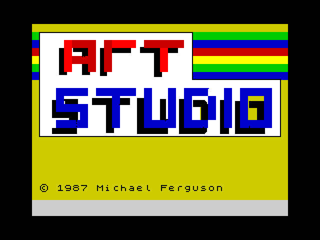 Art Studio — ZX SPECTRUM GAME ИГРА