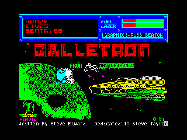 Galletron — ZX SPECTRUM GAME ИГРА