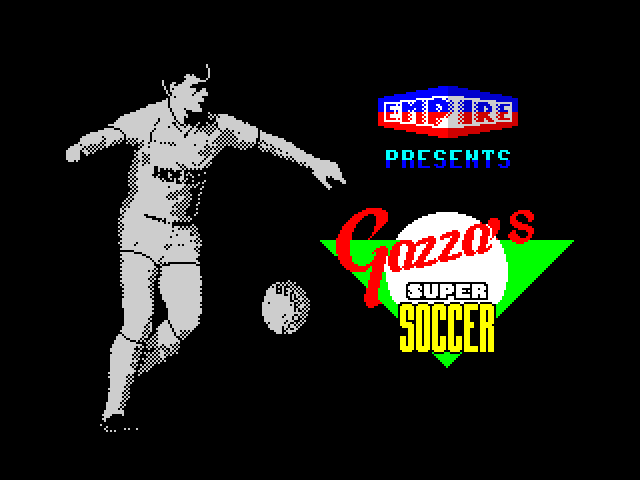 Gazza's Super Soccer — ZX SPECTRUM GAME