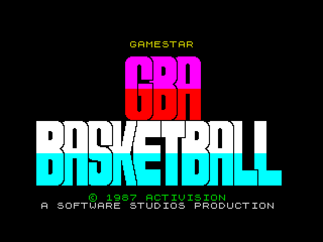 GBA Championship Basketball — ZX SPECTRUM GAME
