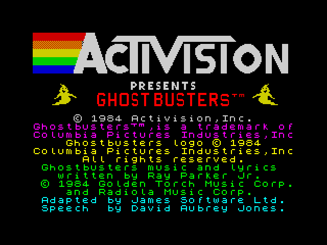 Ghostbusters — ZX SPECTRUM GAME ИГРА