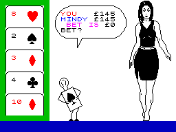 Animated Strip Poker — ZX SPECTRUM GAME ИГРА