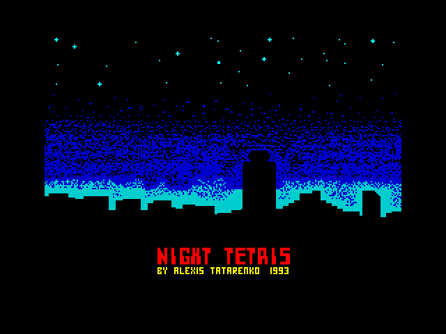 Night Tetris — ZX SPECTRUM GAME ИГРА