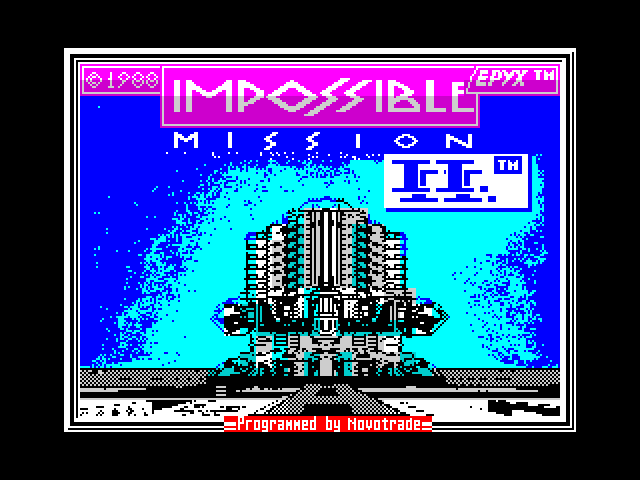 Impossible Mission II — ZX SPECTRUM GAME ИГРА