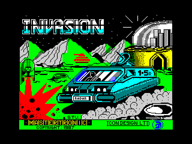 Invasion — ZX SPECTRUM GAME ИГРА