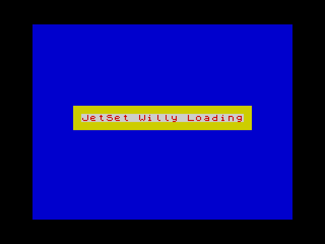 Jet Set Willy 1 — ZX SPECTRUM GAME ИГРА