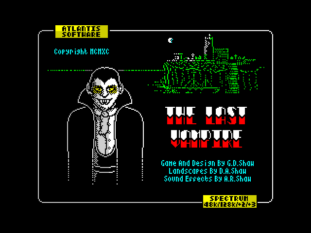 The Last Vampire — ZX SPECTRUM GAME ИГРА