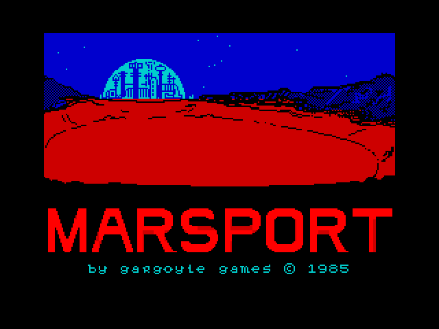 Marsport — ZX SPECTRUM GAME ИГРА