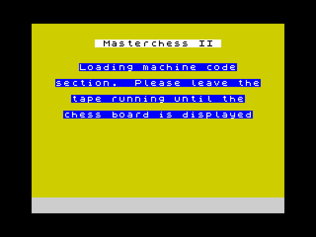 Masterchess — ZX SPECTRUM GAME ИГРА