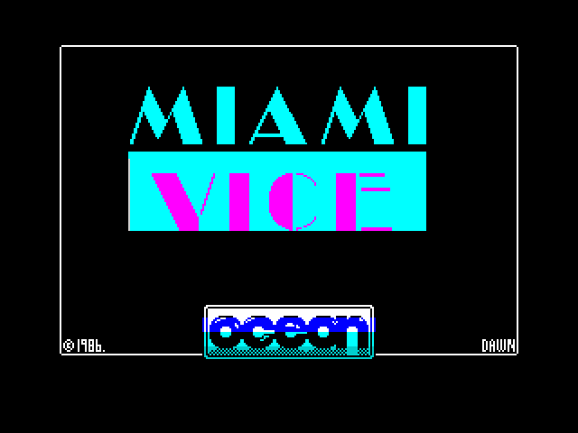 Miami Vice — ZX SPECTRUM GAME