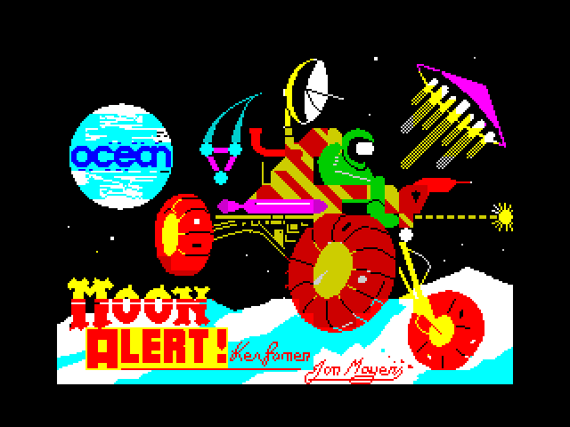 Moon Alert — ZX SPECTRUM GAME ИГРА