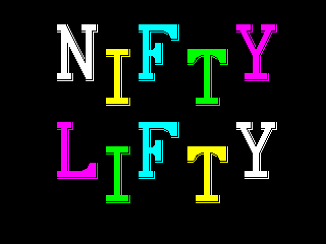 Nifty Lifty — ZX SPECTRUM GAME ИГРА