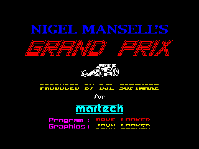 Nigel Mansell's Grand Prix — ZX SPECTRUM GAME