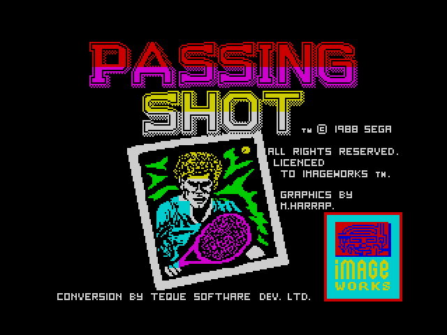Passing Shot — ZX SPECTRUM GAME ИГРА