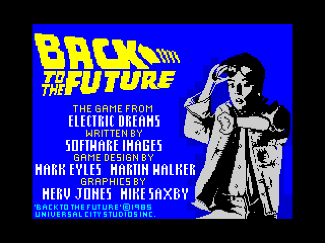 Back to the Future — ZX SPECTRUM GAME ИГРА