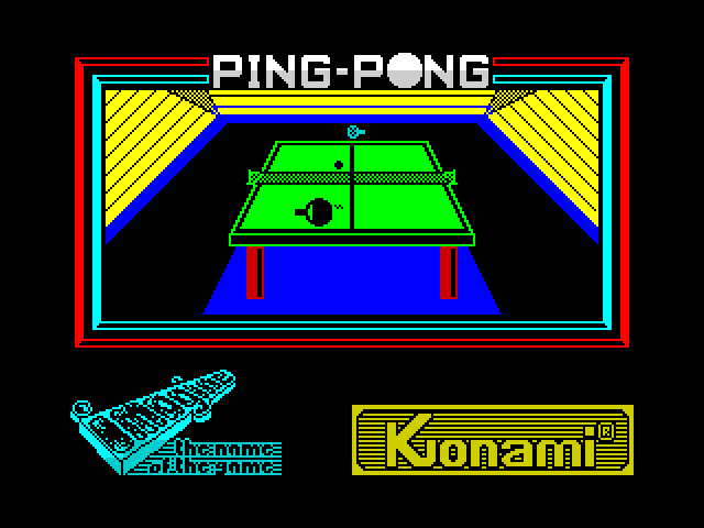 Ping Pong — ZX SPECTRUM GAME