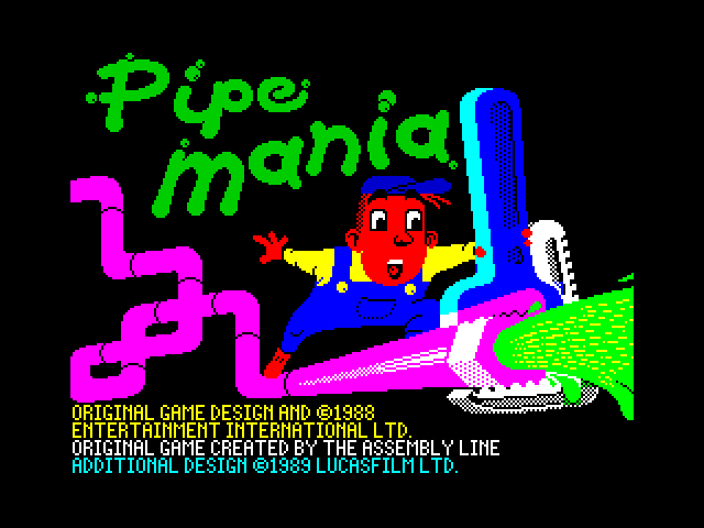 Pipe Mania — ZX SPECTRUM GAME