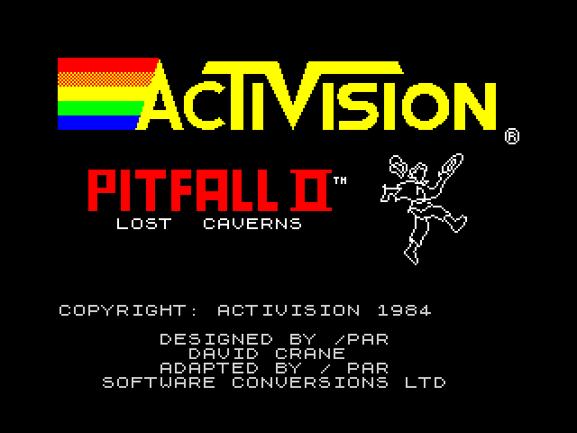 Pitfall II: Lost Caverns — ZX SPECTRUM GAME ИГРА