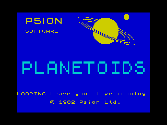 Planetoids — ZX SPECTRUM GAME ИГРА