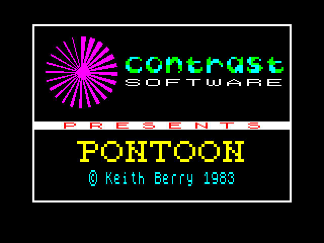 Pontoon — ZX SPECTRUM GAME ИГРА