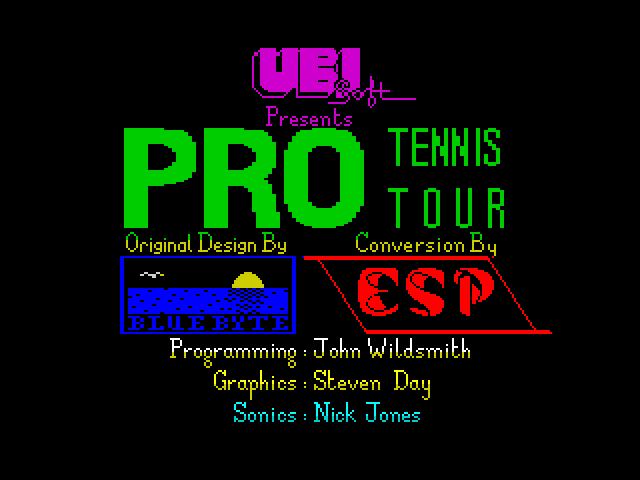 Pro Tennis Tour — ZX SPECTRUM GAME ИГРА