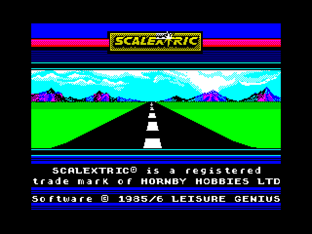 Scalextric — ZX SPECTRUM GAME