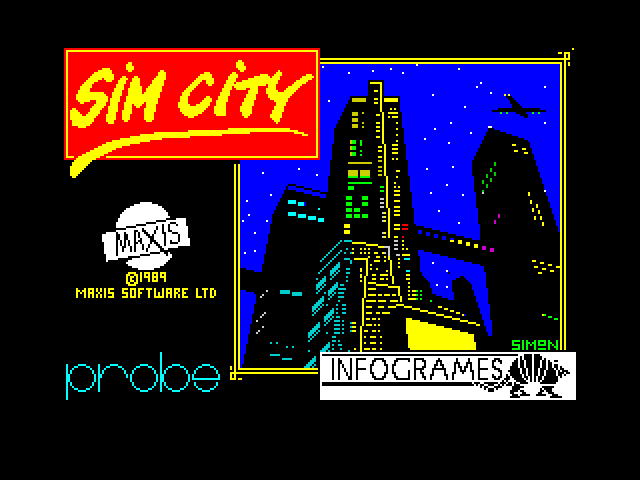 Sim City — ZX SPECTRUM GAME