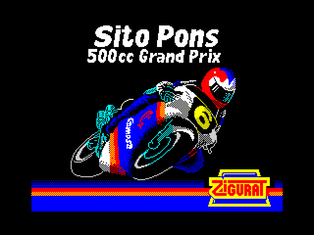Sito Pons 500cc Grand Prix — ZX SPECTRUM GAME