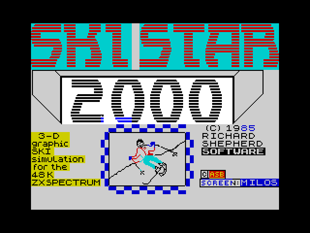 Ski Star 2000 — ZX SPECTRUM GAME ИГРА