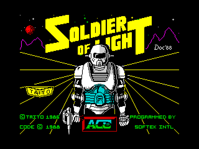 Soldier of Light — ZX SPECTRUM GAME