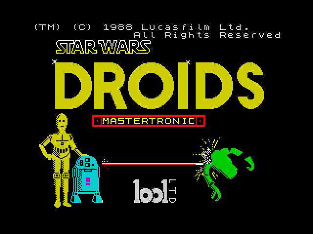 Star Wars Droids — ZX SPECTRUM GAME ИГРА