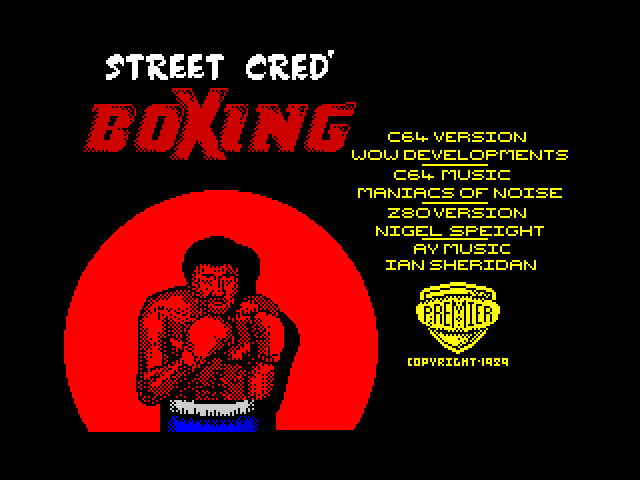 Street Cred' Boxing — ZX SPECTRUM GAME ИГРА