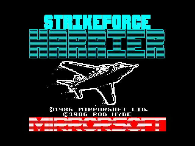 Strike Force Harrier — ZX SPECTRUM GAME