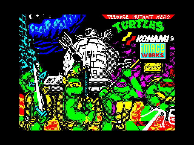 Teenage Mutant Hero Turtles - The Coin-Op — ZX SPECTRUM GAME ИГРА