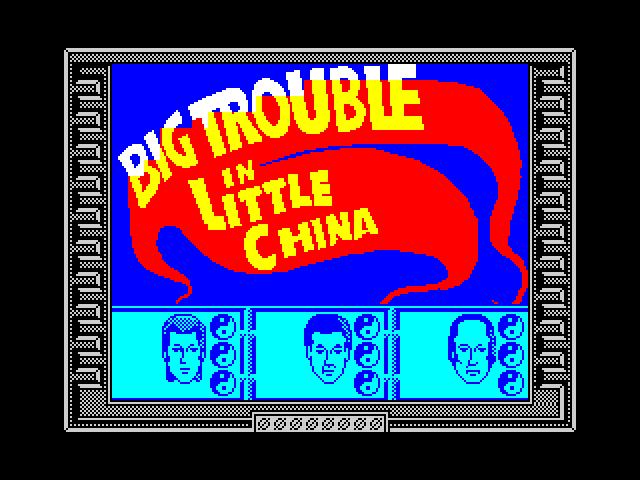 Big Trouble in Little China — ZX SPECTRUM GAME ИГРА