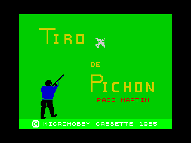 Tiro De Pichon — ZX SPECTRUM GAME ИГРА