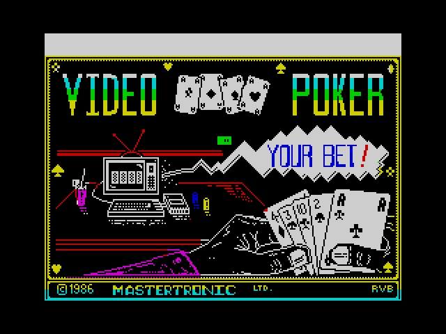 Video Poker — ZX SPECTRUM GAME