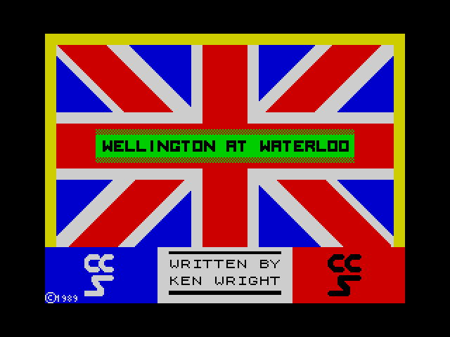 Wellington at Waterloo — ZX SPECTRUM GAME
