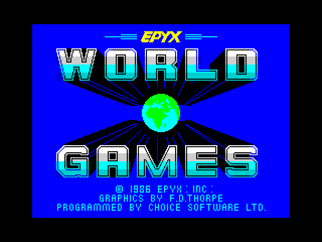 World Games — ZX SPECTRUM GAME ИГРА