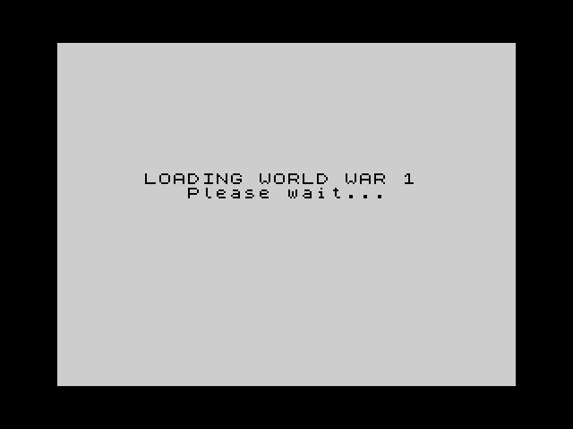 World War 1 — ZX SPECTRUM GAME ИГРА