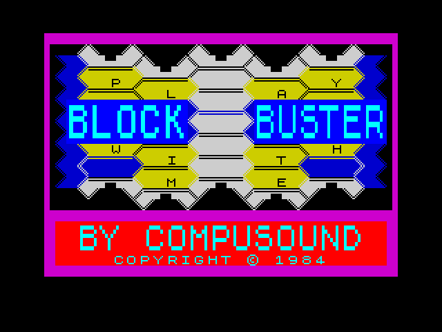 Block-Buster — ZX SPECTRUM GAME ИГРА