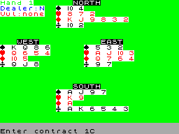 Bridge Player 2 — ZX SPECTRUM GAME ИГРА
