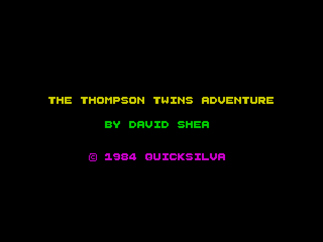The Thompson Twins Adventure — ZX SPECTRUM GAME ИГРА