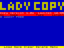 Lady Copy — ZX SPECTRUM GAME ИГРА