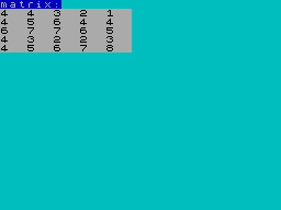 Matrix Operations — ZX SPECTRUM GAME Matrix Operations — ZX SPECTRUM GAME ИГРА