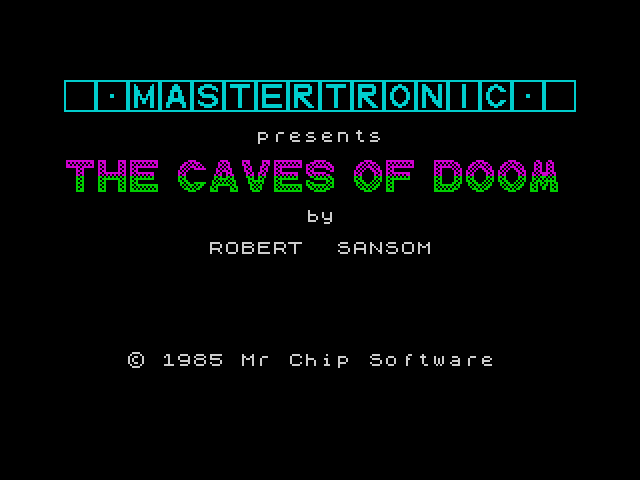 Caves of Doom — ZX SPECTRUM GAME ИГРА